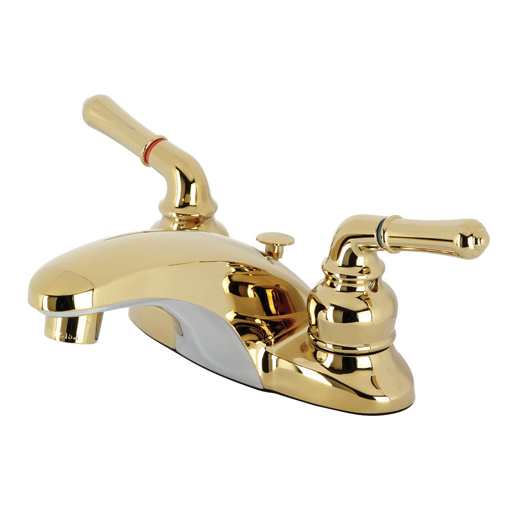 Kingston Brass KB622 4-Inch Centerset Bathroom Faucet - Chrome Finish, Single Handle, Easy Installation for Sink & Vanity | Perfect for Modern Bathrooms & Powder Rooms
