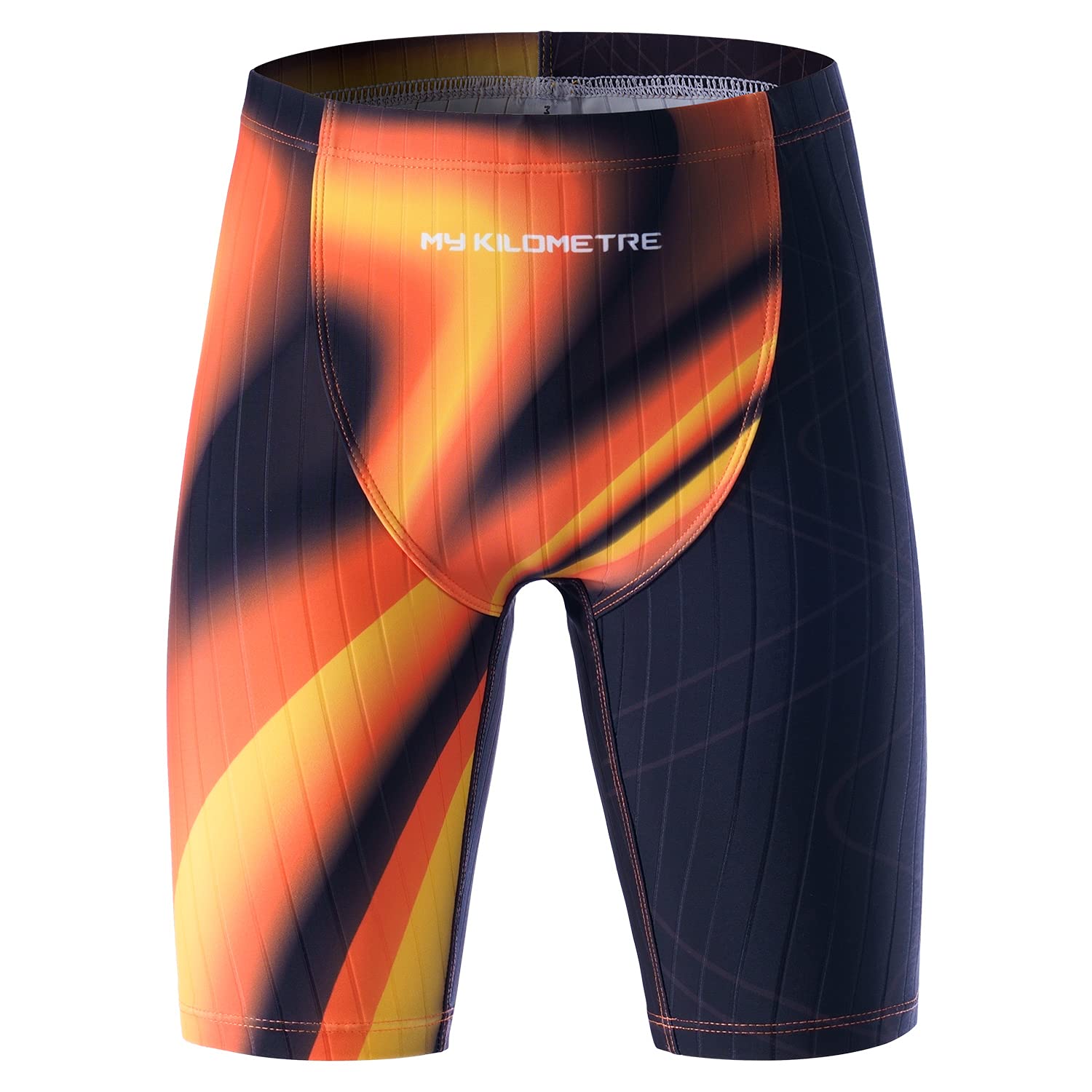 MY KILOMETRE Boys' Swim Shorts with Drawstring - Quick Dry Training Swimwear for Kids & Youth - Perfect for Swim Lessons, Pool Parties & Beach Activities