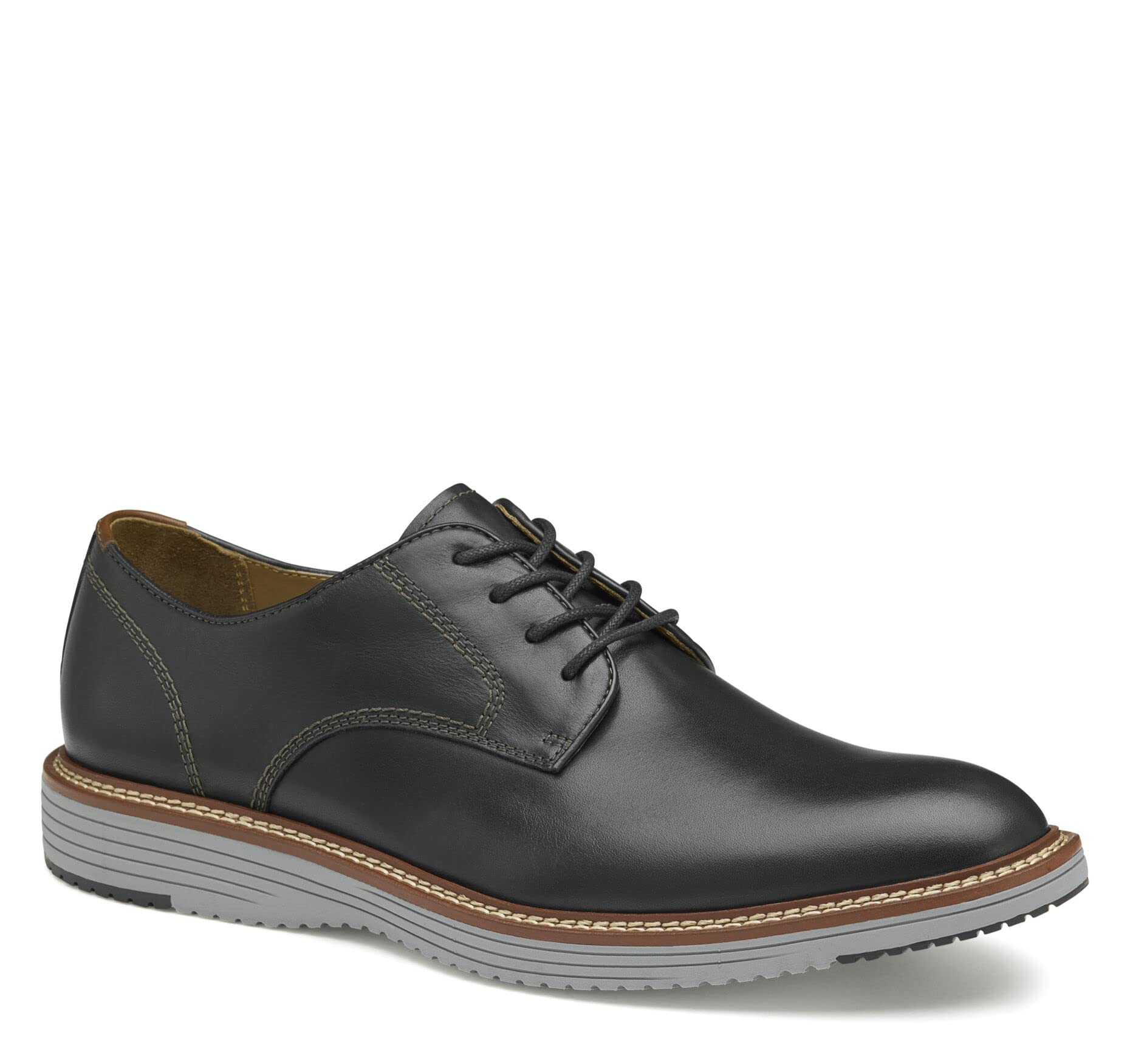 Johnston & Murphy Upton Plain Toe Men's Dress Shoes | Comfortable Leather Business Casual Shoes for Work & Office | Professional & Stylish Footwear for Men