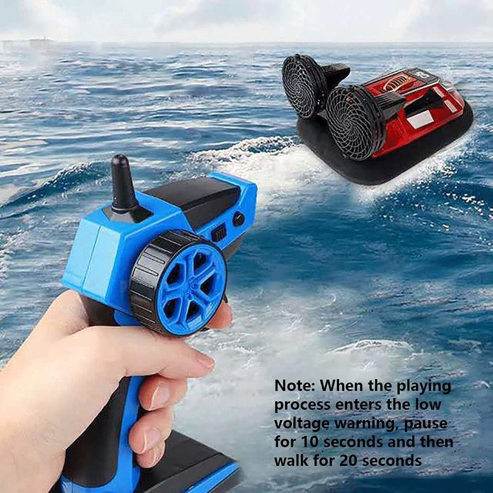 2.4G RC Amphibious Hovercraft - Remote Control Boat & All-Terrain Vehicle for Kids, Waterproof Electric Toy for Pool, Beach & Land - Perfect Birthday Gift for Boys & Girls (Indoor/Outdoor Play)