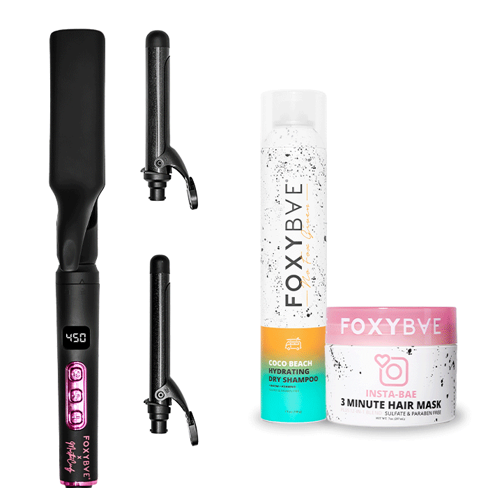 MustBeCindy 3-in-1 Multi Styler Hair Straightener, Curling Iron & Hair Crimper with Free Hair Care Products - Perfect for Salon-Quality Styling at Home, Travel & Special Occasions