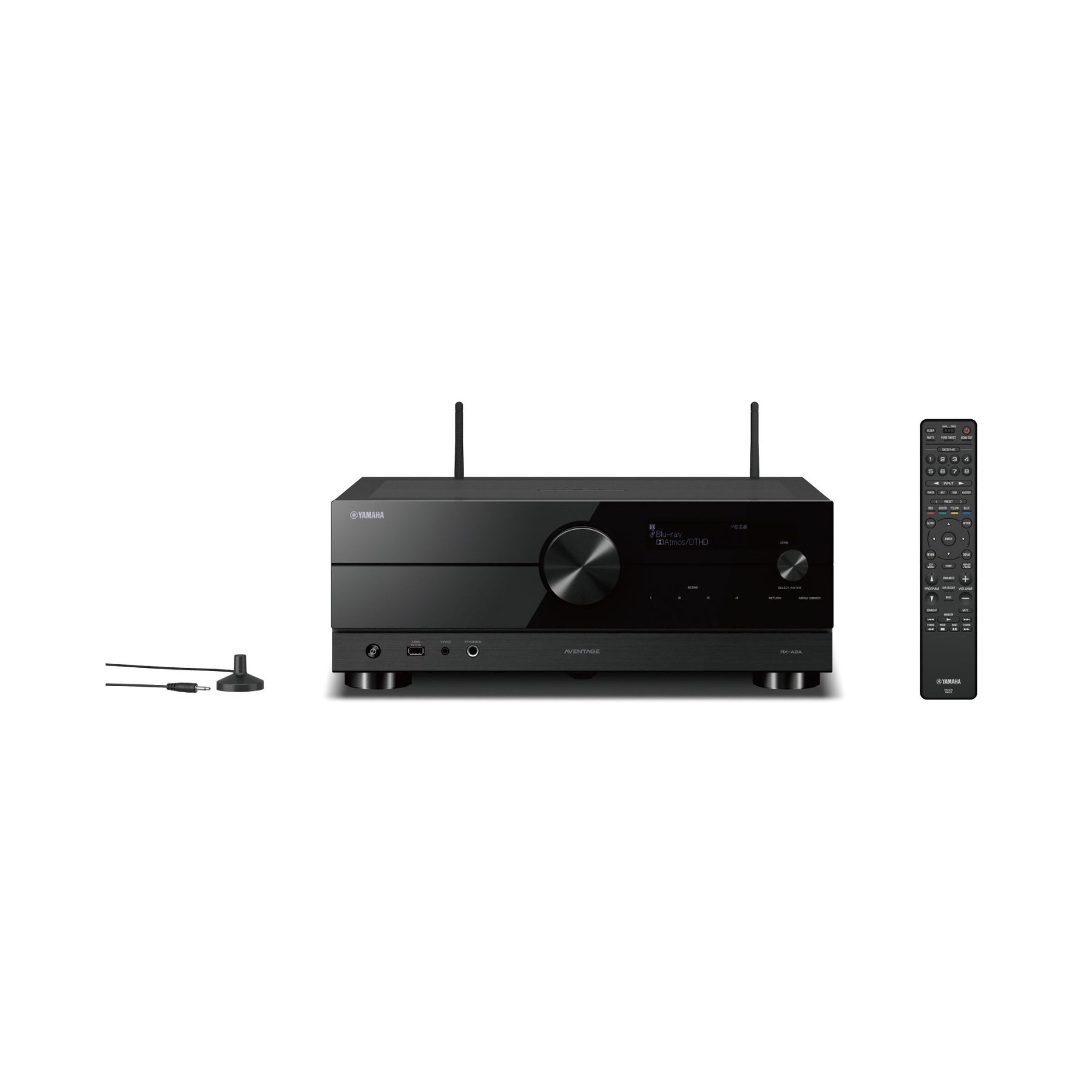 Yamaha RX-A2A AVENTAGE 7.2 Channel 8K HDMI AV Receiver with MusicCast - Premium Home Theater Audio System for Movies, Gaming & Music Streaming (Refurbished)