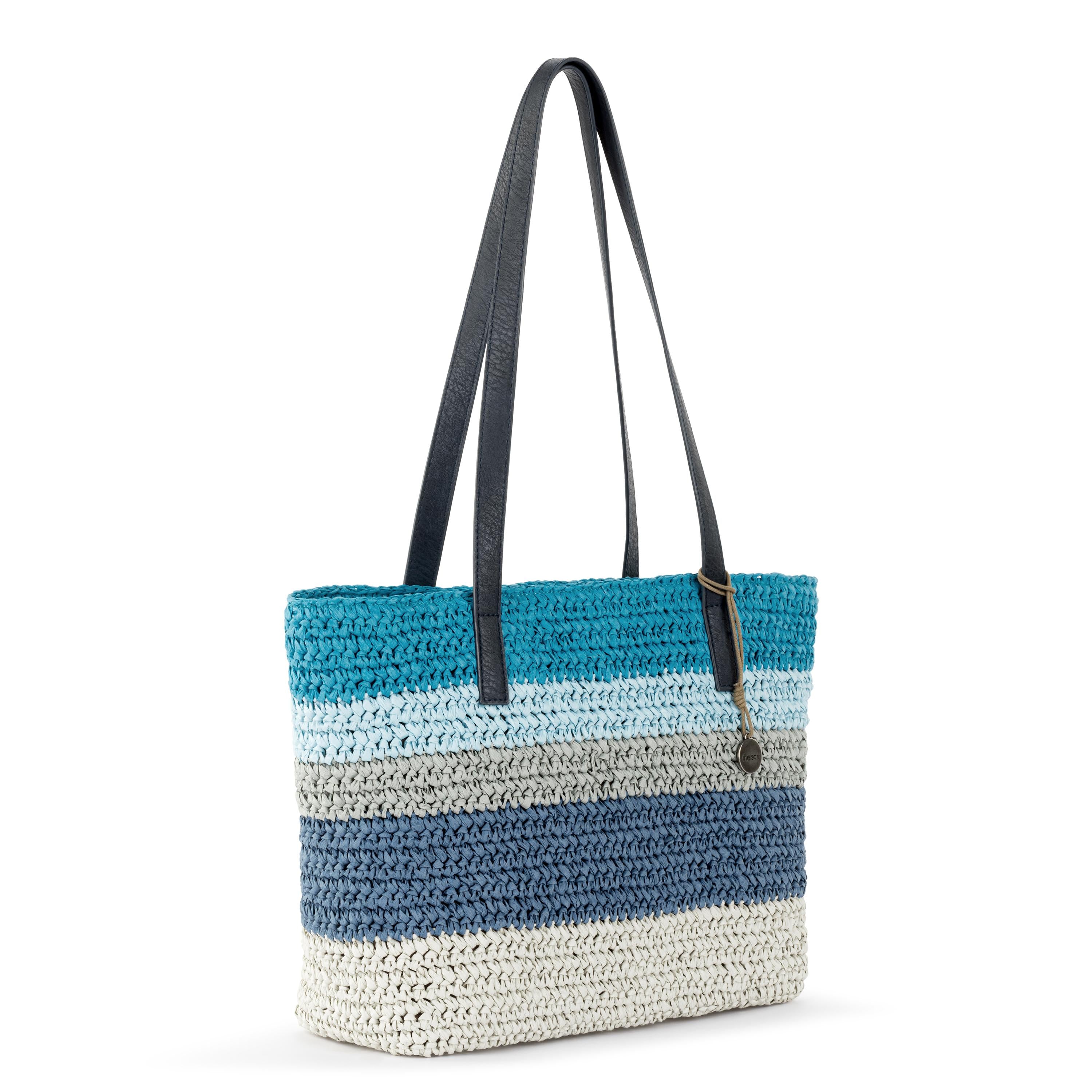 Stylish Metro Tote Bag for Women - Large Durable Canvas Shopping Tote with Long Handles - Perfect for Grocery Shopping, Beach Trips, Work & Travel