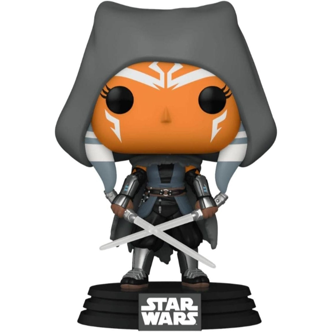 Star Wars Ahsoka Tano Hooded Collectible Figure with Dual Lightsabers – Perfect for Display, Cosplay, and Gift Giving