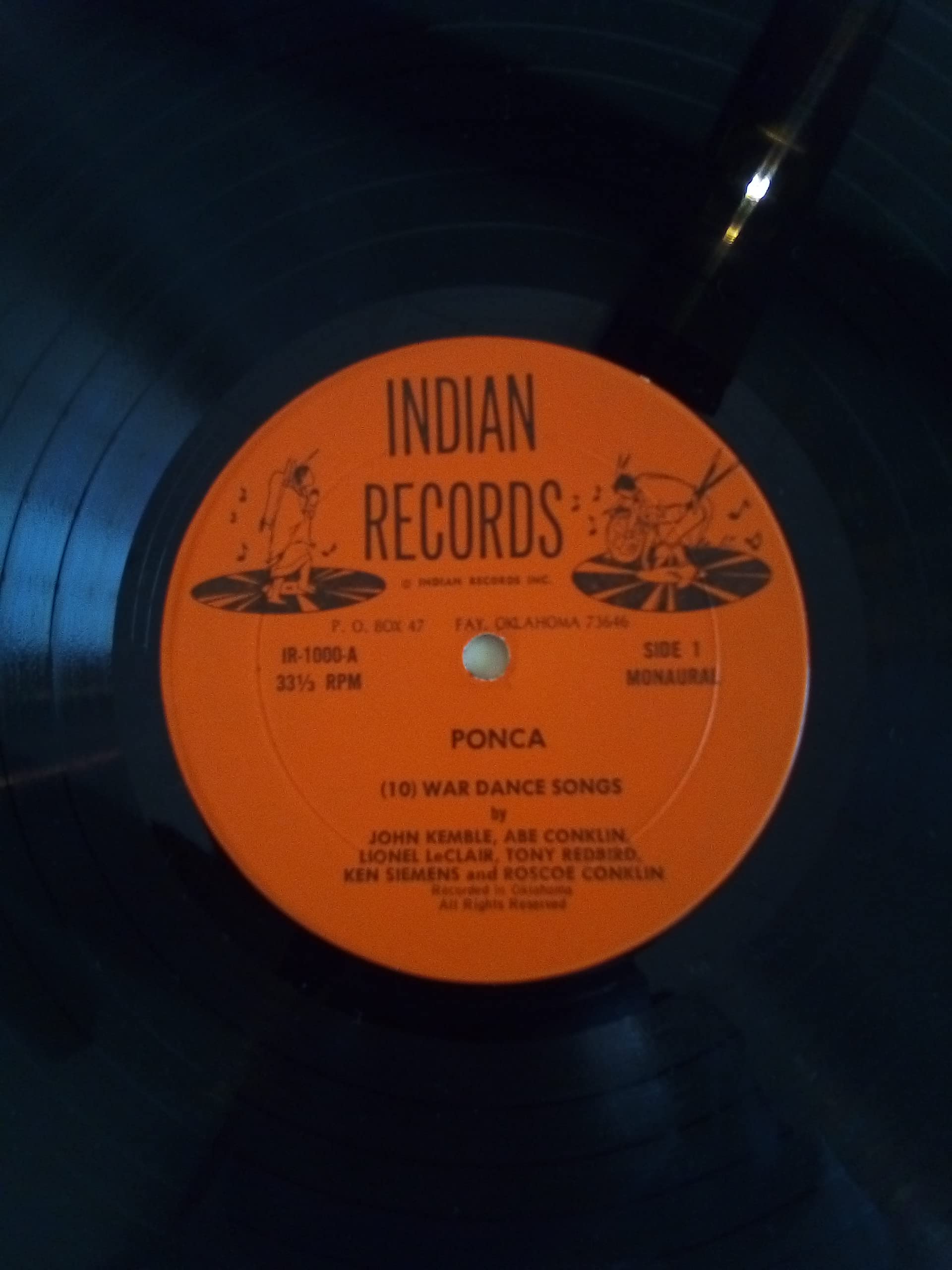 Authentic Native American Music - 17 Ponca War Dance Songs by Ozark Singers | Indian Records IR-1000 | Powwow, Cultural Events & Spiritual Ceremonies