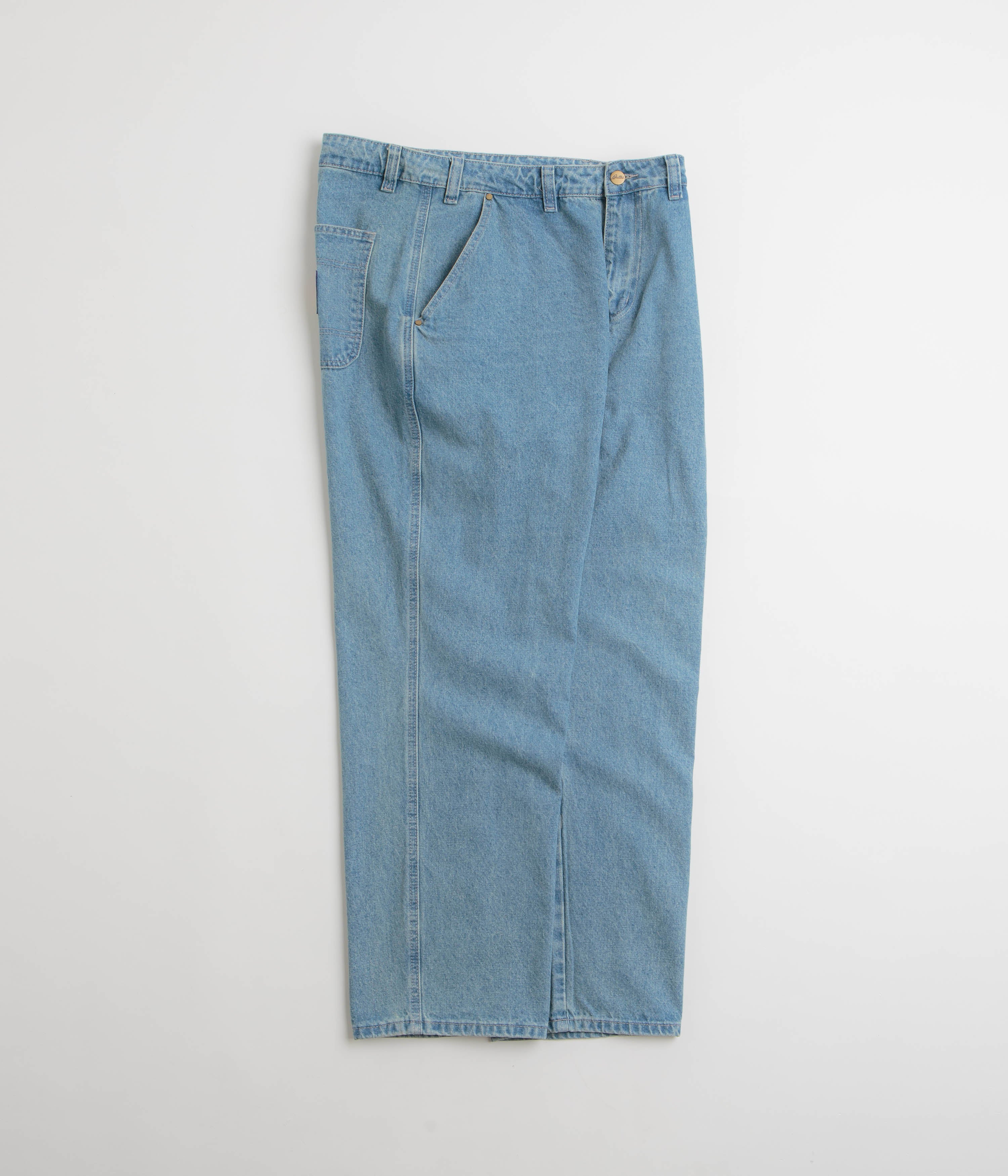 Butter Goods Work Pants - Washed Indigo Denim for Men | Durable & Comfortable Workwear | Perfect for Construction, Carpentry & Outdoor Jobs