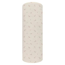 Ely's & Co Floral Printed Ivory Muslin Swaddle Blanket - Soft Baby Wrap for Newborns, Infants & Toddlers - Perfect for Swaddling, Nursing, Stroller & Car Seat Cover