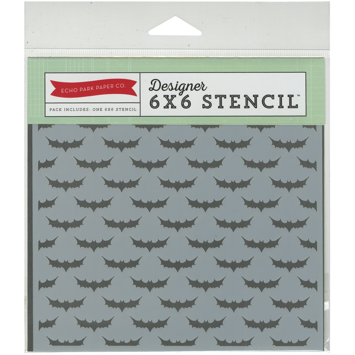 Echo Park Paper Company Bats Stencil Set - Halloween DIY Craft Supplies for Scrapbooking, Card Making & Home Decor