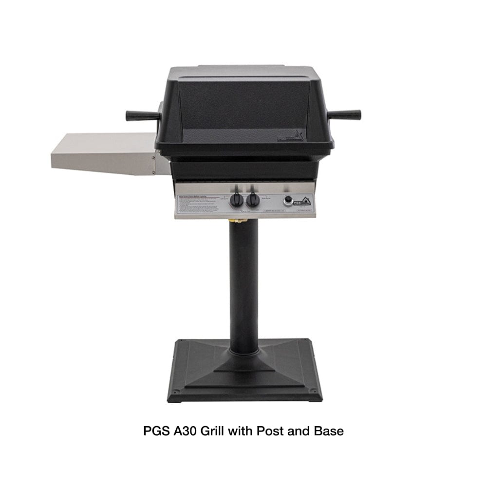 PGS A30 23 Inch Portable Gas Grill with Post Mount - Outdoor BBQ Grill for Camping, Tailgating & Backyard Cooking