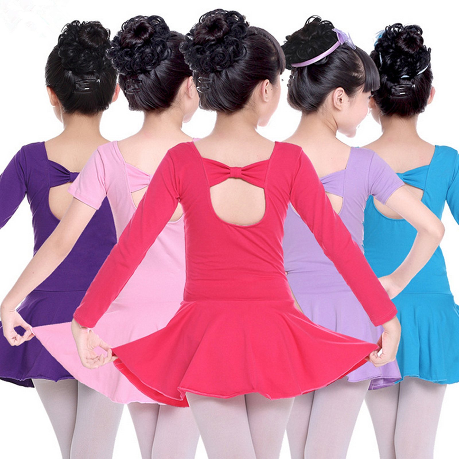 Ballet Leotard for Girls - Kids Dance Tutu Skirt Gymnastics Costume | Perfect for Ballet Class, Recitals & Dance Performances