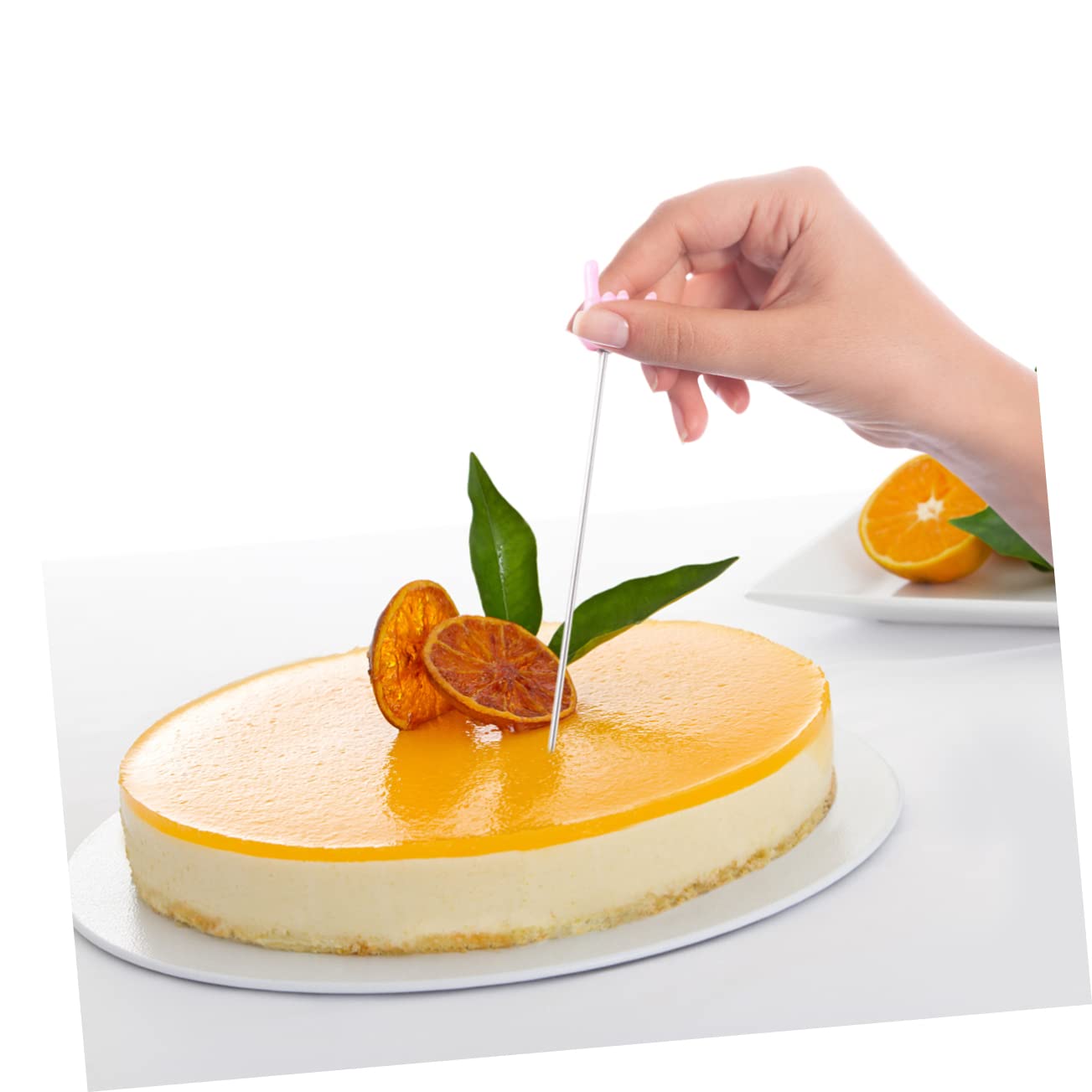 Premium Stainless Steel Cake Tester - Professional Baking Tool for Cakes, Breads & Muffins | Needle Probe for Perfect Doneness | Ideal for Home Bakers & Professional Chefs | Perfect for Birthday Cakes, Cupcakes & Pastry Testing