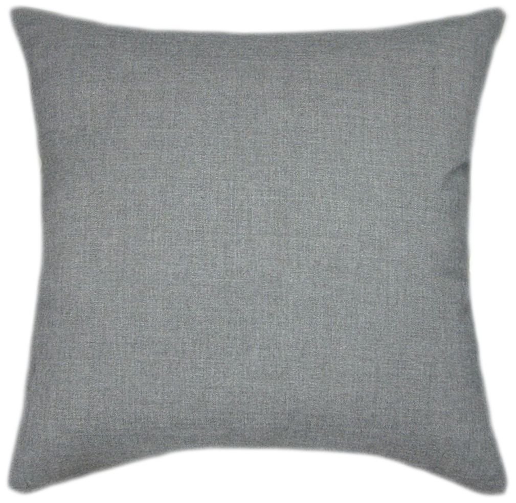 TPO Design Sunbrella Cast Slate Indoor/Outdoor Patio Pillow 16x16 - Waterproof & UV Resistant Decorative Throw Pillow for Outdoor Furniture, Porch, Deck, Poolside & Garden Decor