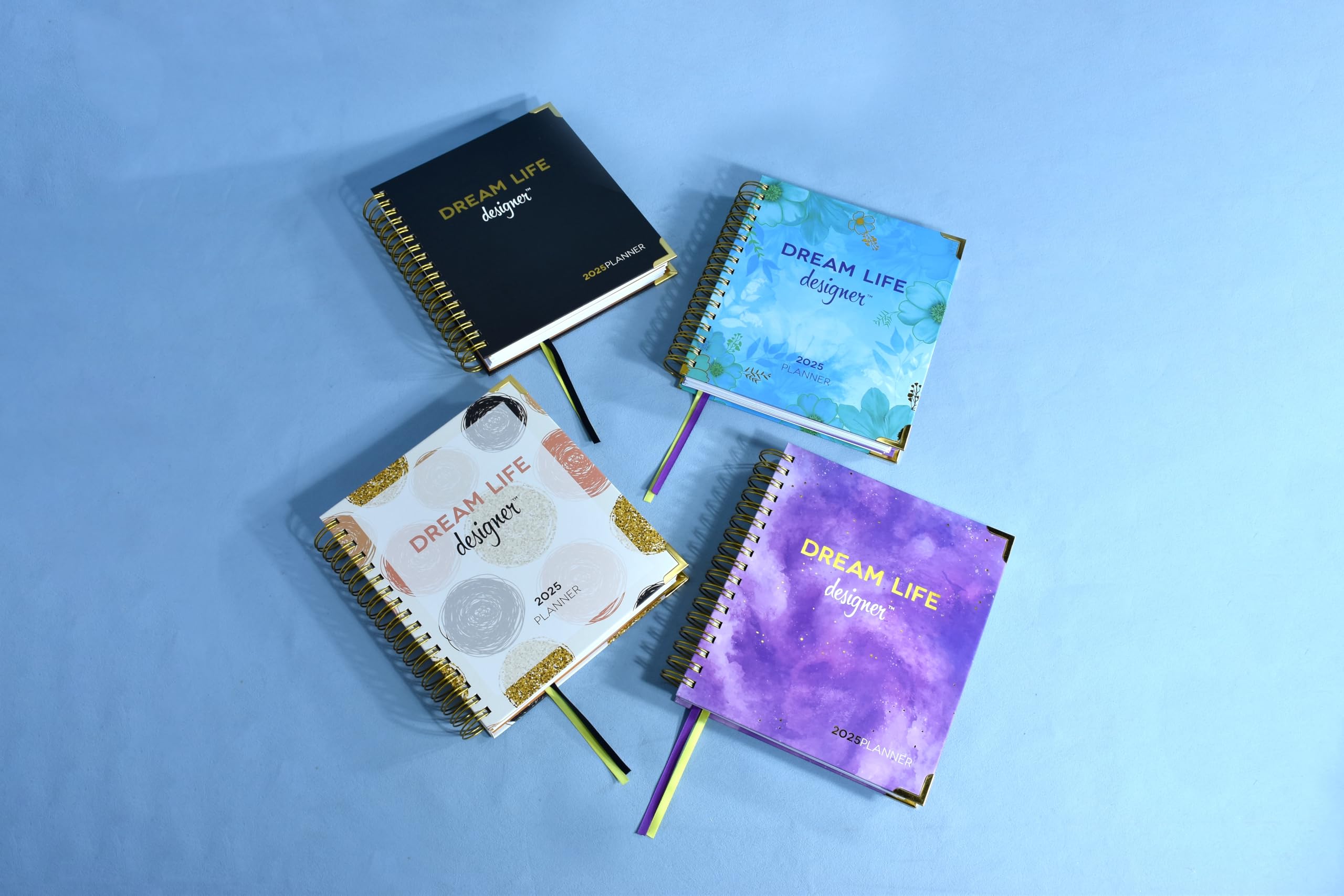 Dream Life Designer 2025 Planner - Weekly & Monthly Academic Calendar with Goal Setting System, 8