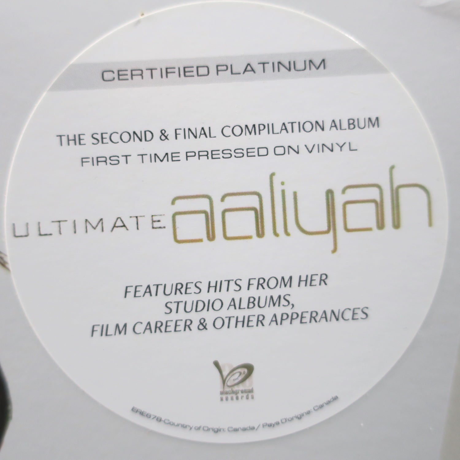 AALIYAH 'Ultimate Aaliyah' Vinyl 3LP - Limited Edition R&B Music Collection for Vinyl Enthusiasts & Home Decor