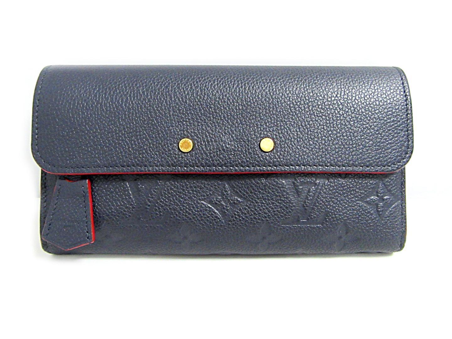LV Pont Neuf Wallet Monogram Empreinte Leather in Marine Rouge - Luxury Women's Wallet for Everyday Use & Travel Essentials