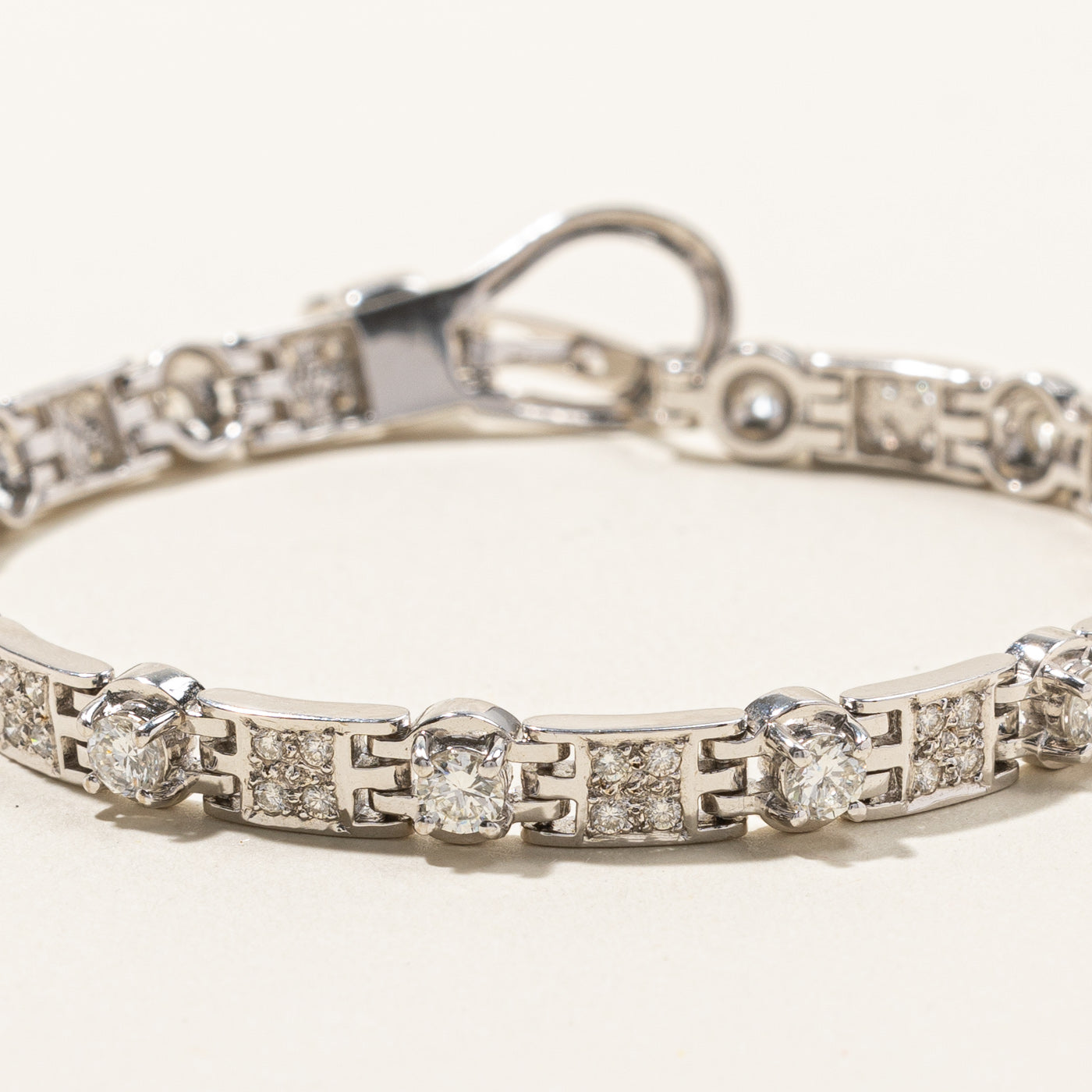 1.44ctw Diamond Tennis Chain Bracelet for Women - 7 Inch Adjustable Luxury Jewelry Gift for Anniversary, Birthday & Special Occasions