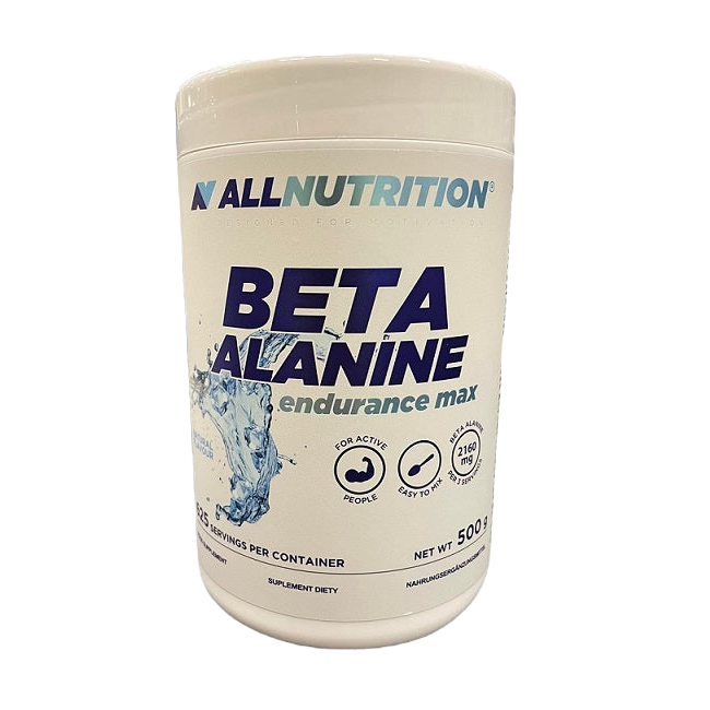 Allnutrition Beta Alanine Endurance Max Powder - 500g Natural Performance Booster for Athletes & Gym Workouts - Pre Workout Supplement for Energy & Muscle Recovery