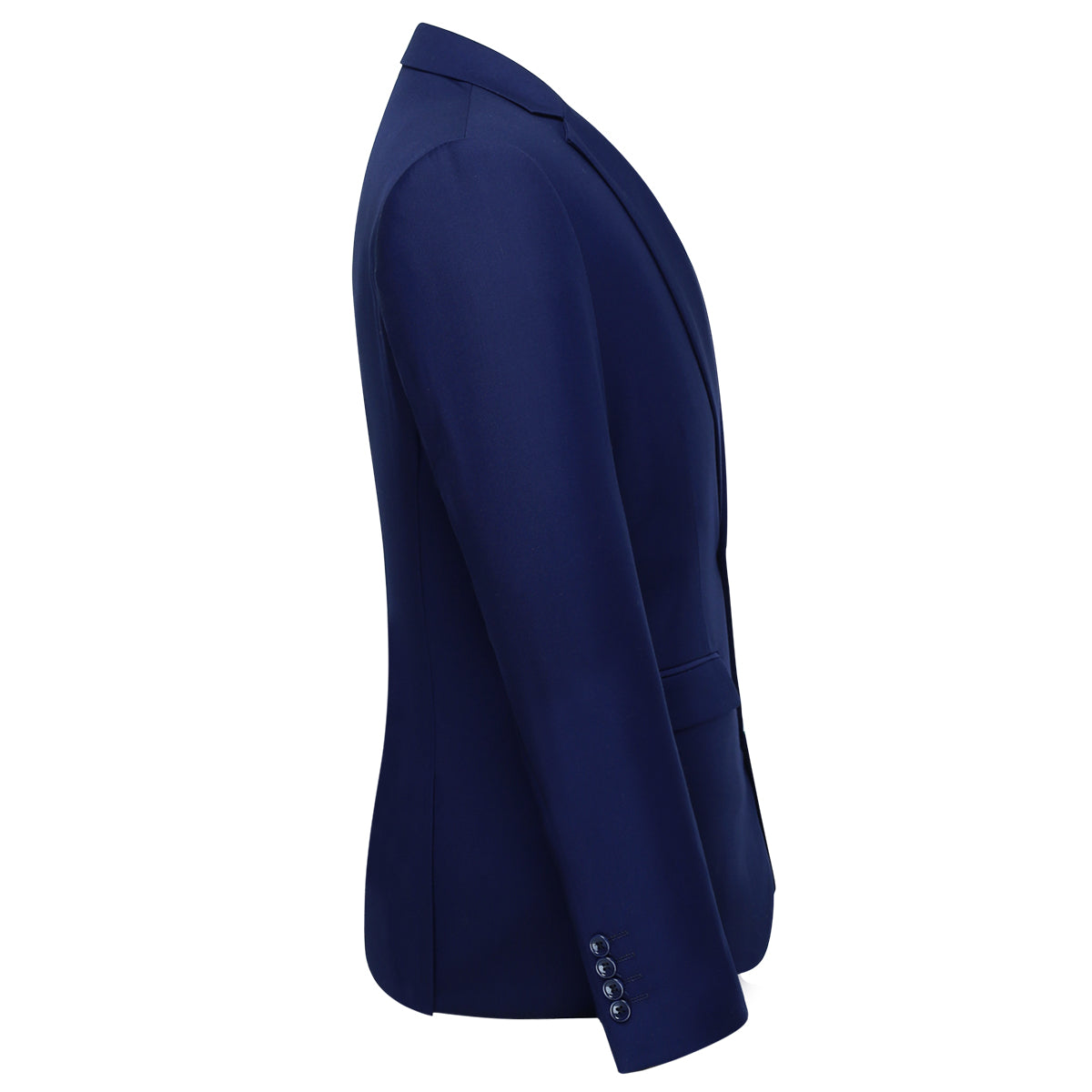 3 Piece Classic One Button Riviera Blue Suit for Men - Formal Business Attire & Wedding Outfit - Perfect for Office, Interviews, and Special Occasions