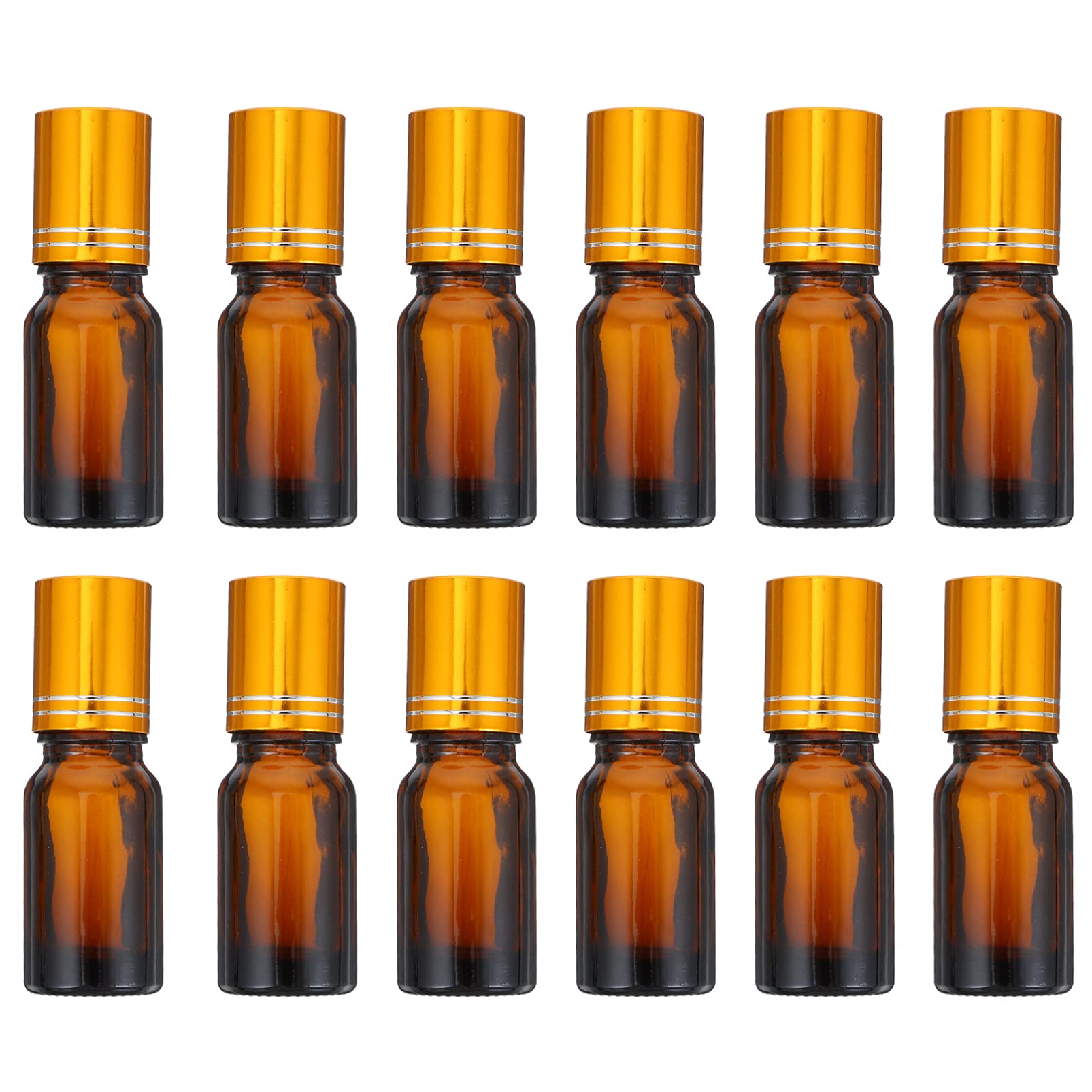 Baluue 40-Piece 10ml Glass Essential Oil Roller Bottles with Stainless Steel Roller - Leakproof Roll-On Perfume Bottles for Aromatherapy, DIY Blends & Travel - Perfect for Essential Oils, Perfumes & Skincare