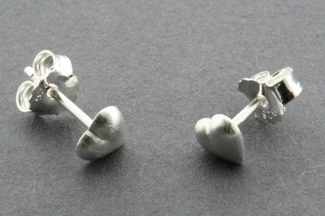 Miniature Love Heart Stud Earrings - 14K Gold Plated Tiny Heart Studs for Women - Perfect for Valentine's Day, Anniversary & Everyday Wear