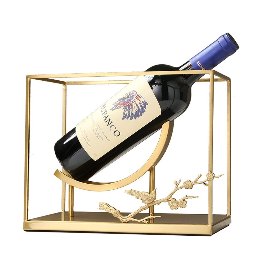 Creative Metal Wine Rack - Elegant Home Decor for Living Room, TV Cabinet & Dining Table | Gold Wine Storage Shelf | Perfect Gift for Wine Lovers & Home Decor Enthusiasts | Ideal for Wine Storage, Display & Home Decoration