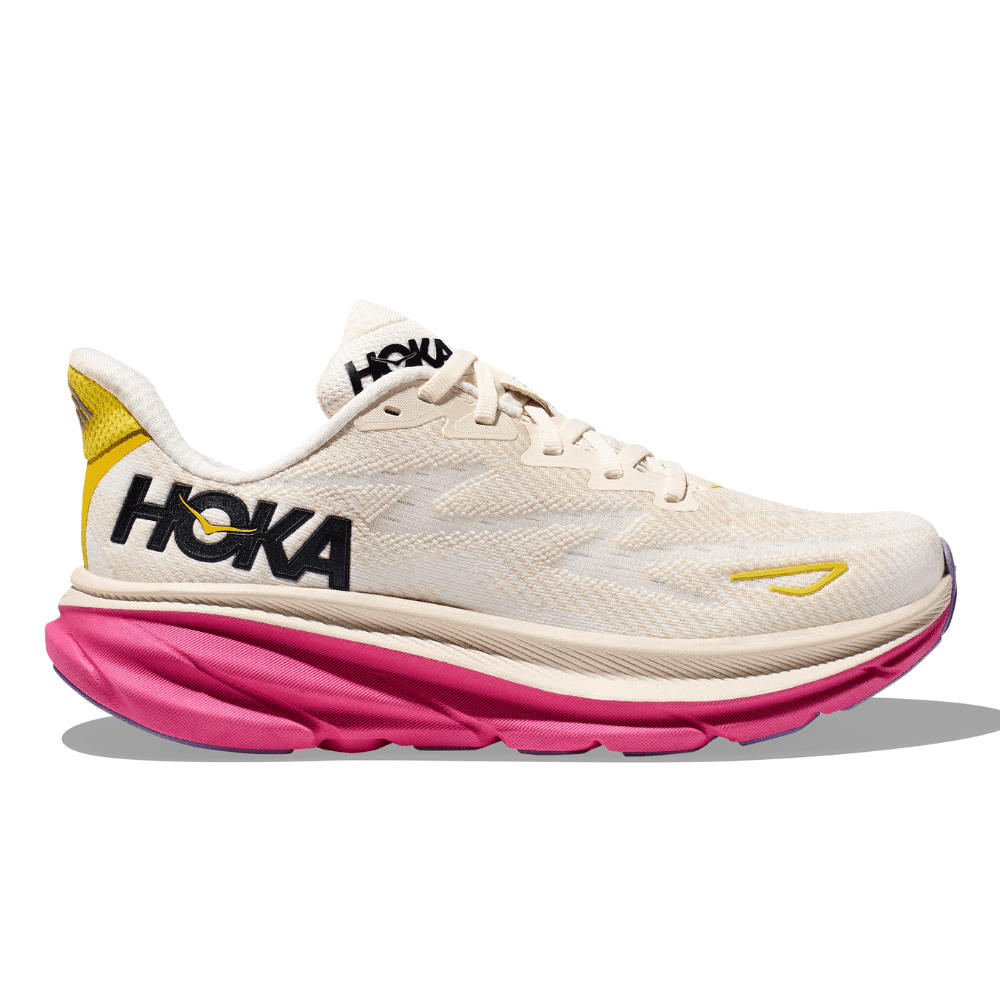 Hoka Women's Clifton 9 Wide Running Shoes - Lightweight Cushioned Sneakers for Road Running, Jogging & Walking - Comfortable Athletic Shoes for Women with Arch Support