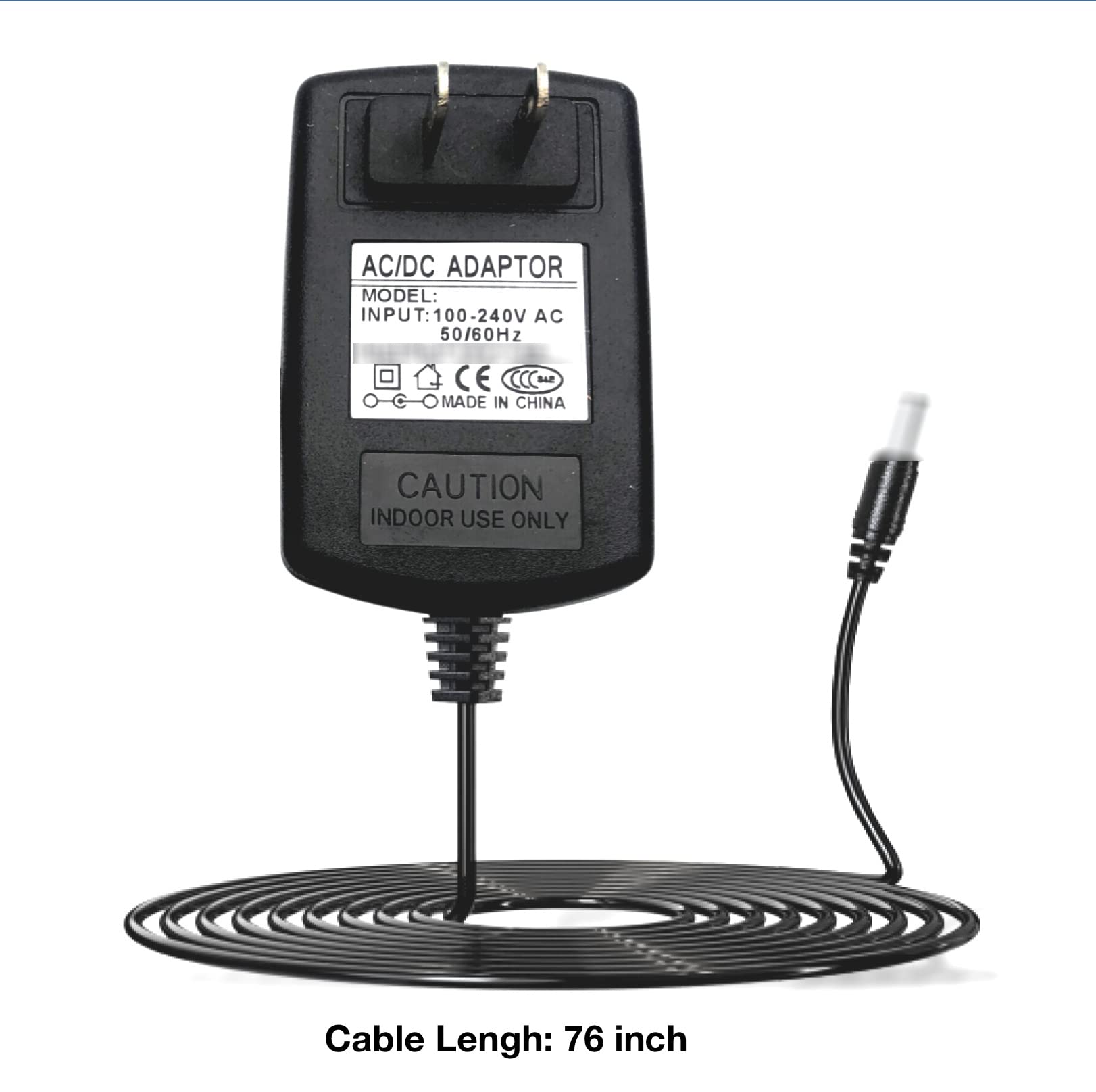 6.5 Ft Extra Long AC/DC Adapter for Acoustic Research WS2PK63 Wireless Speakers - Indoor/Outdoor Power Supply Cord, Wall Charger, Home Mains PSU for Home Theater, Parties, and Outdoor Events