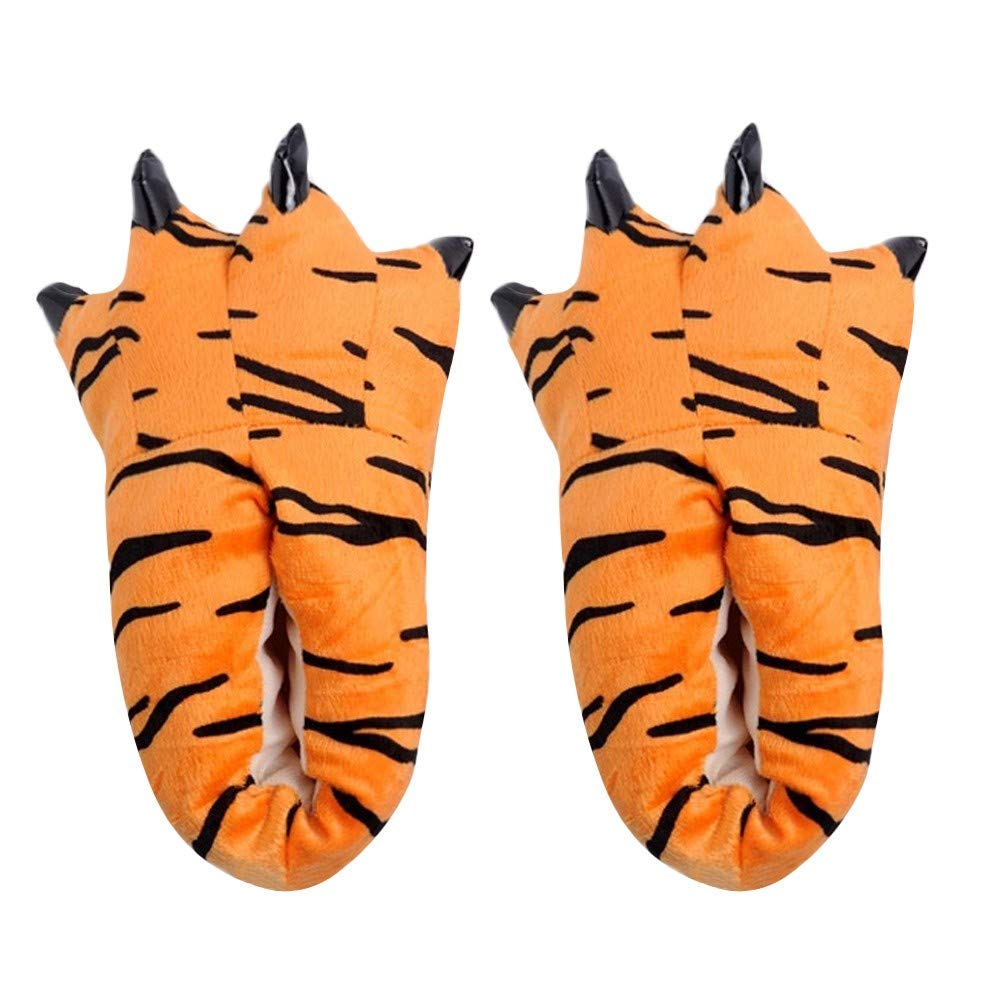 Cozy Animal Print Plush Indoor Slippers for Women - Soft Spa House Shoes with Non-Slip Sole, Size 8 (US) - Perfect for Relaxing at Home, Lounging & Winter Comfort