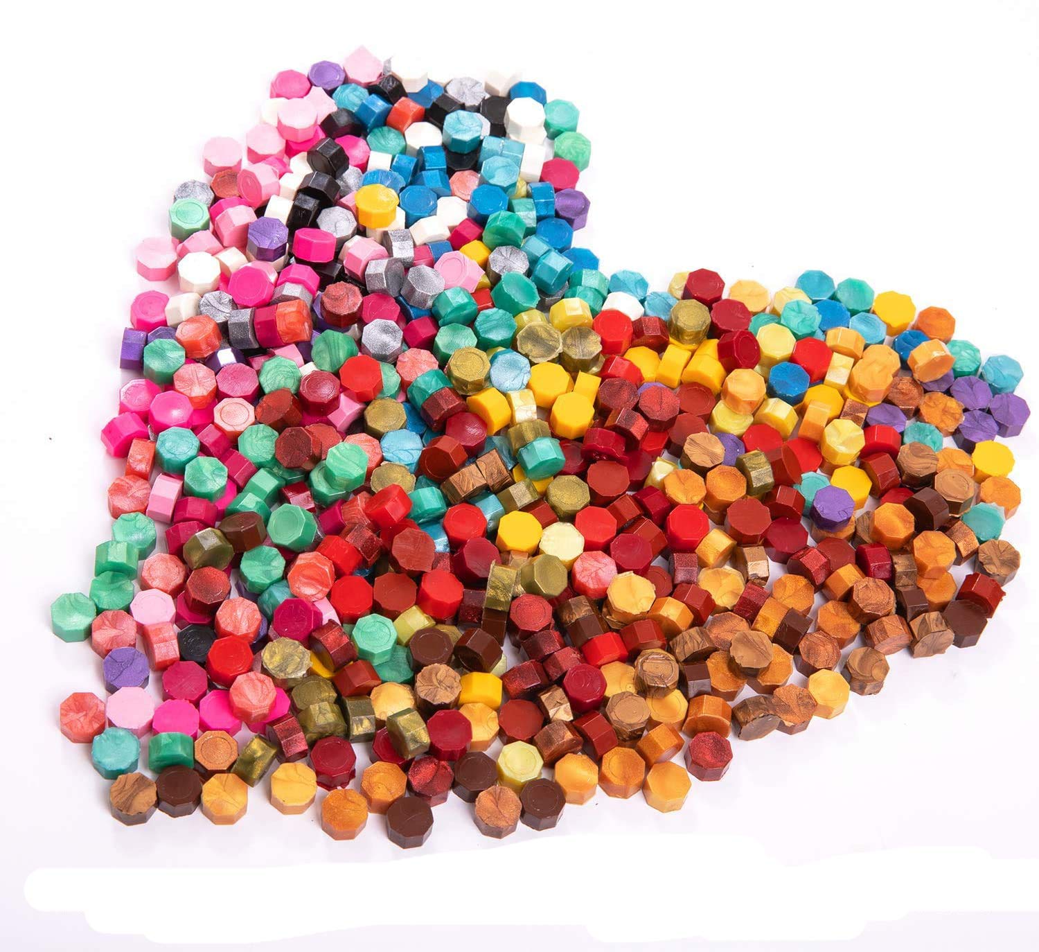 741pcs Wax Seal Kit with 24 Colors Wax Beads, Handle, Stamp Head, Melting Spoon, Wooden Warmer, 4 Candles & 12 Envelopes - Perfect for Wedding Invitations, Scrapbooking & DIY Crafts