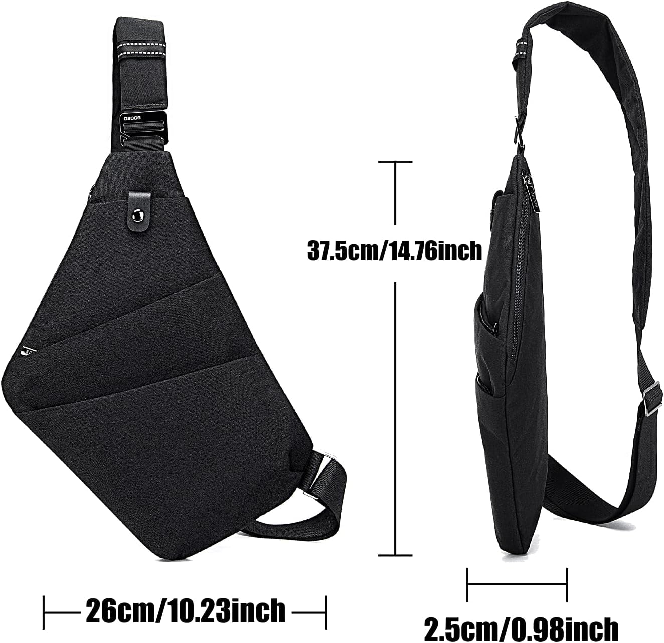 Men's Anti-Theft Sling Bag - Travel & Casual Crossbody Shoulder Bag