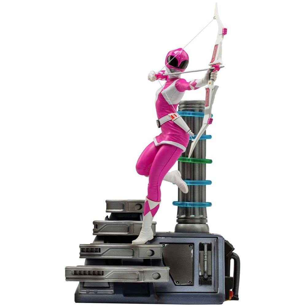 Iron Studios Mighty Morphin Power Rangers Pink Ranger BDS Art Scale 1/10 Statue - Collectible Action Figure for Display & Decor - Perfect for Fans, Collectors & Home Office Showcase