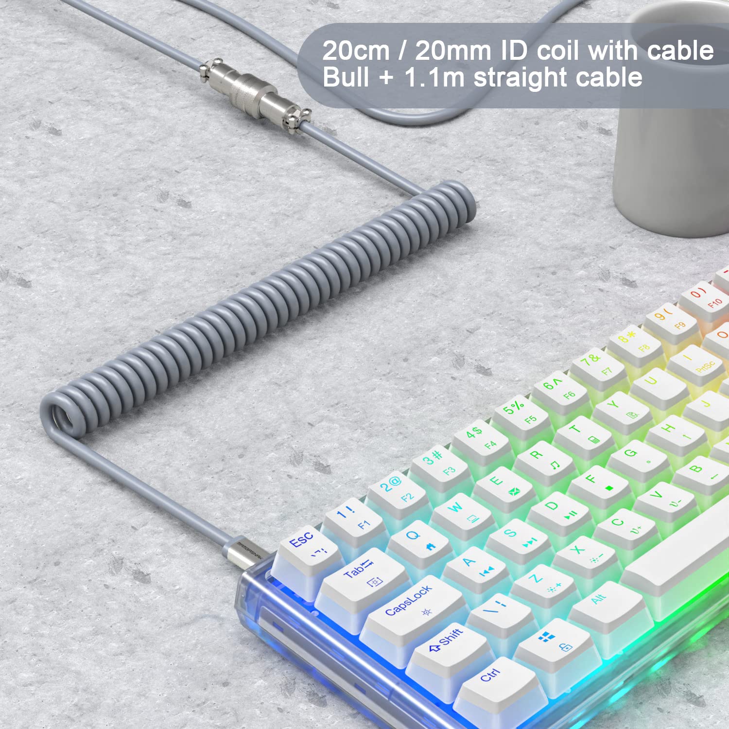 XINMENG G213 Pro Gaming Keyboard - Mechanical, USB-C Cable, Detachable for PC Gaming