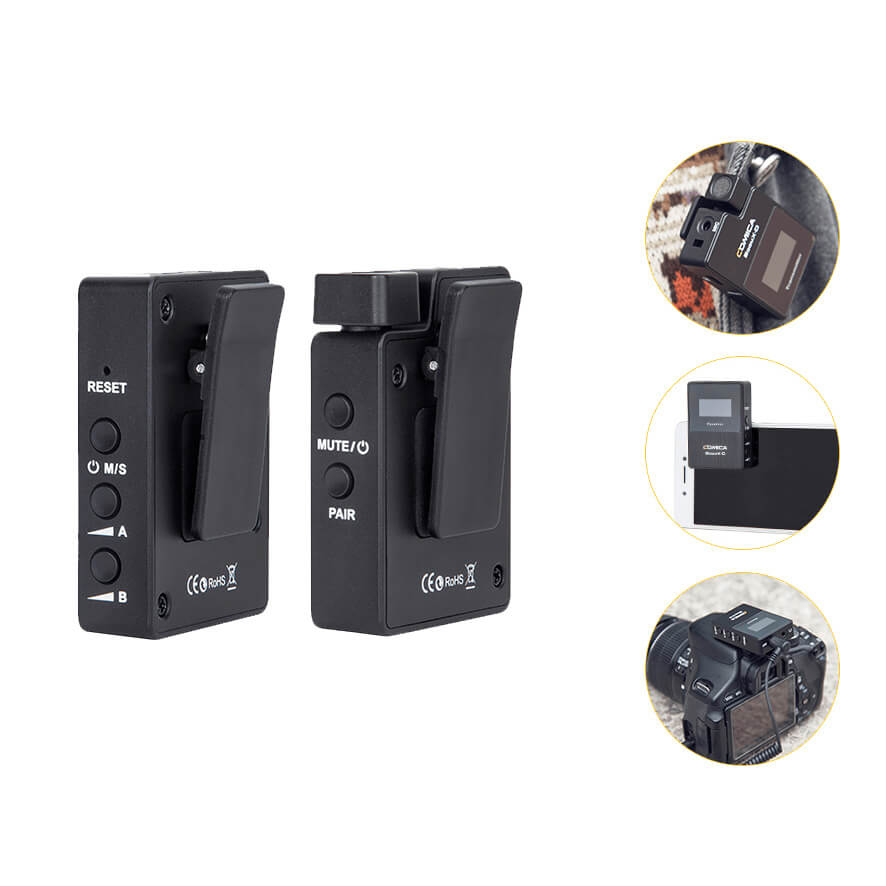 BoomX D1 Single Lavalier Wireless Microphone System - Compact Transmitter & Receiver for YouTube, Podcasting, Interviews & Live Streaming - Clearance Sale