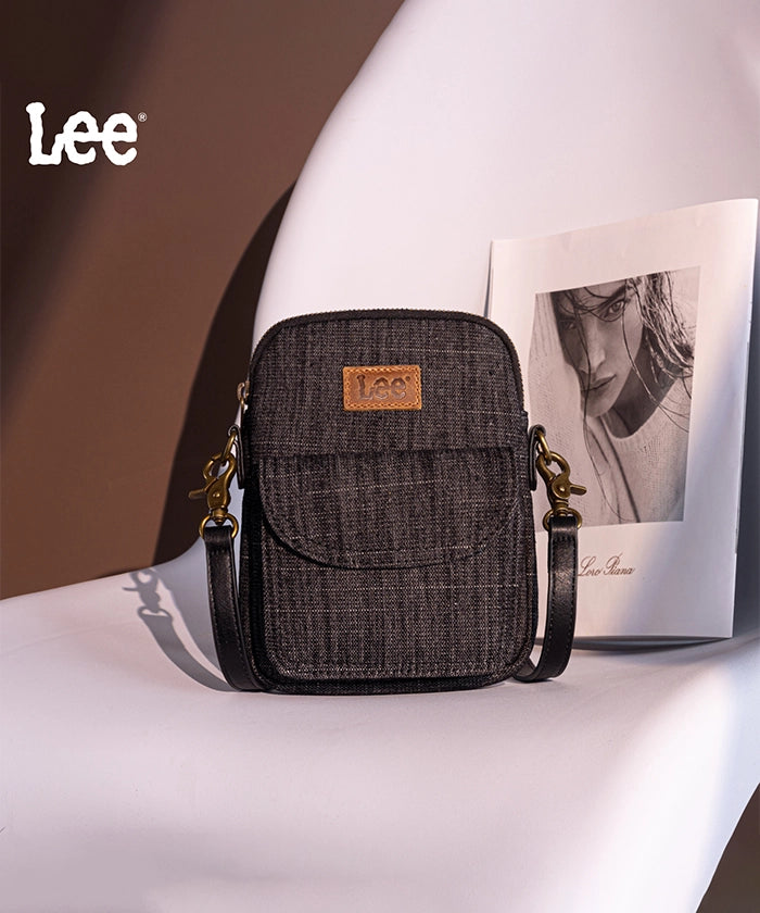 LEE Canvas Mini Crossbody Bag for Women - Stylish & Lightweight Small Shoulder Purse - Perfect for Travel, Shopping & Everyday Use