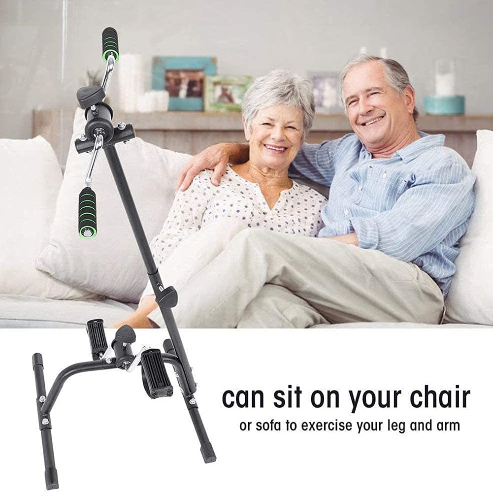 Portable Mini Exercise Bike for Arms & Legs - Seated Pedal Exerciser Machine for Home & Gym Fitness Training - Ideal for Physical Therapy, Rehabilitation, and Indoor Cycling Workouts