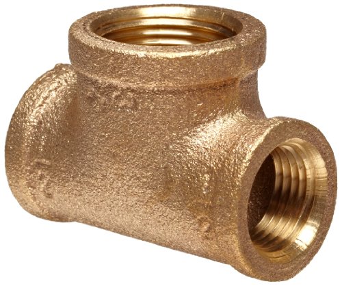 Anderson Metals 38106-161604 Brass Reducing Tee Pipe Fitting, 1