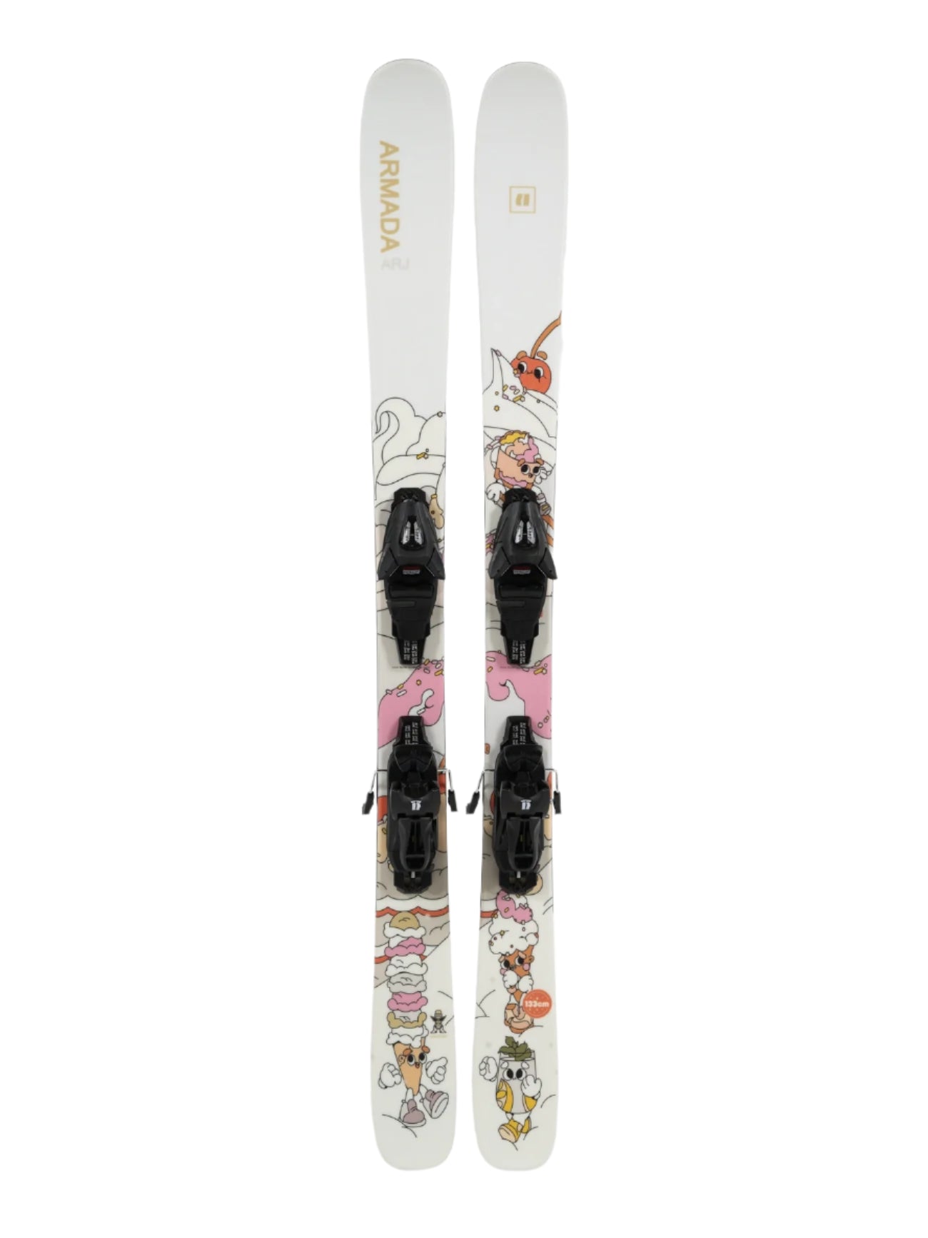 **Armada Junior's ARJ Skis with C5 Bindings 2025 – Kids' All-Mountain Skis for Powder & Groomed Runs – Perfect for Young Skiers & Beginners**