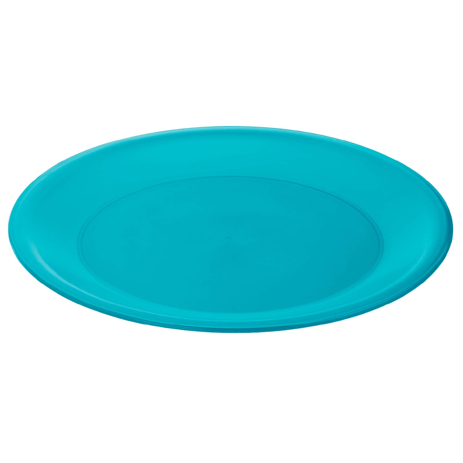Caruba Kitchen Plate Flat - Durable Polypropylene Dishware in Aqua Blue - Perfect for Dining, Picnics & Everyday Use - One Size