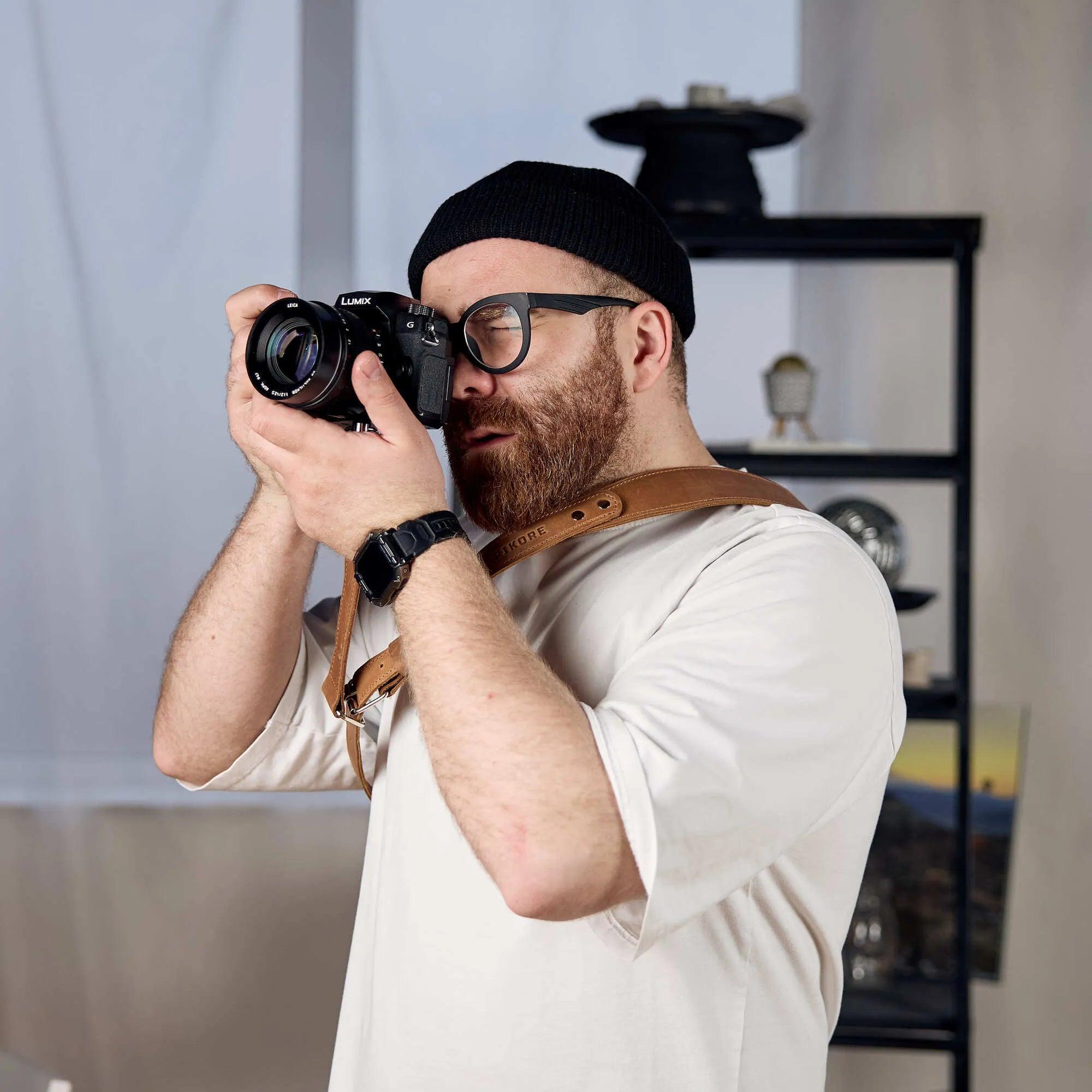 Best Camera Shoulder Strap - Adjustable & Comfortable DSLR/SLR/Mirrorless Camera Neck Strap for Photographers - Perfect for Travel, Hiking, and Outdoor Photography