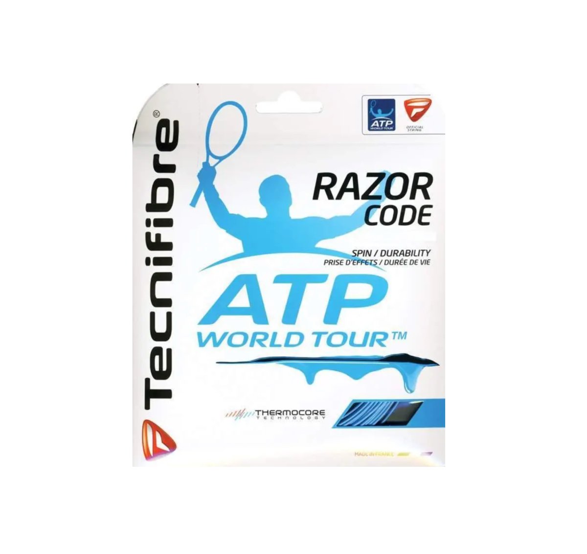Tecnifibre Razor Code 18 Tennis String - High Performance Polyester String for Spin & Control | Perfect for Competitive Players & Tournament Use