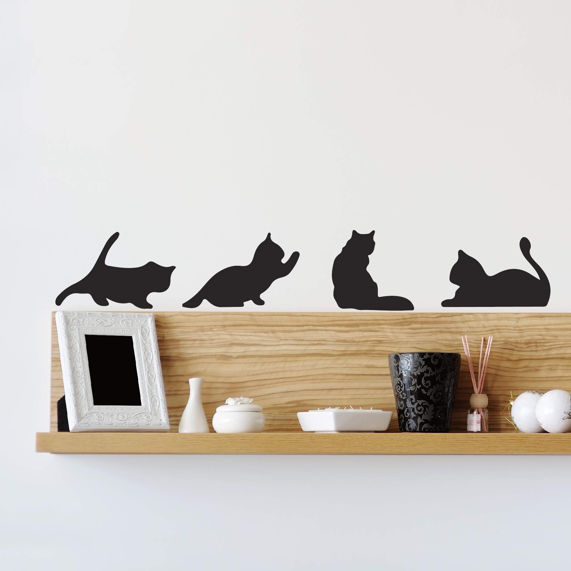 Cute Cat Wall Decals for Kids Room - Nursery & Playroom Decor