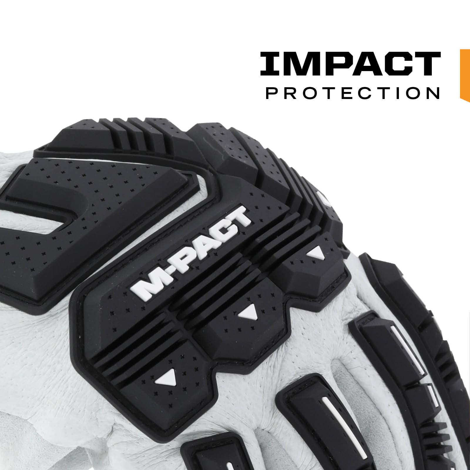 Mechanix Wear Durahide HD M-Pact Leather Driver Gloves F8-360 - Cut Resistant, Abrasion Resistant, Impact Protection Work Gloves (Large, White) - Perfect for Automotive Work, Construction, and Heavy Duty Tasks