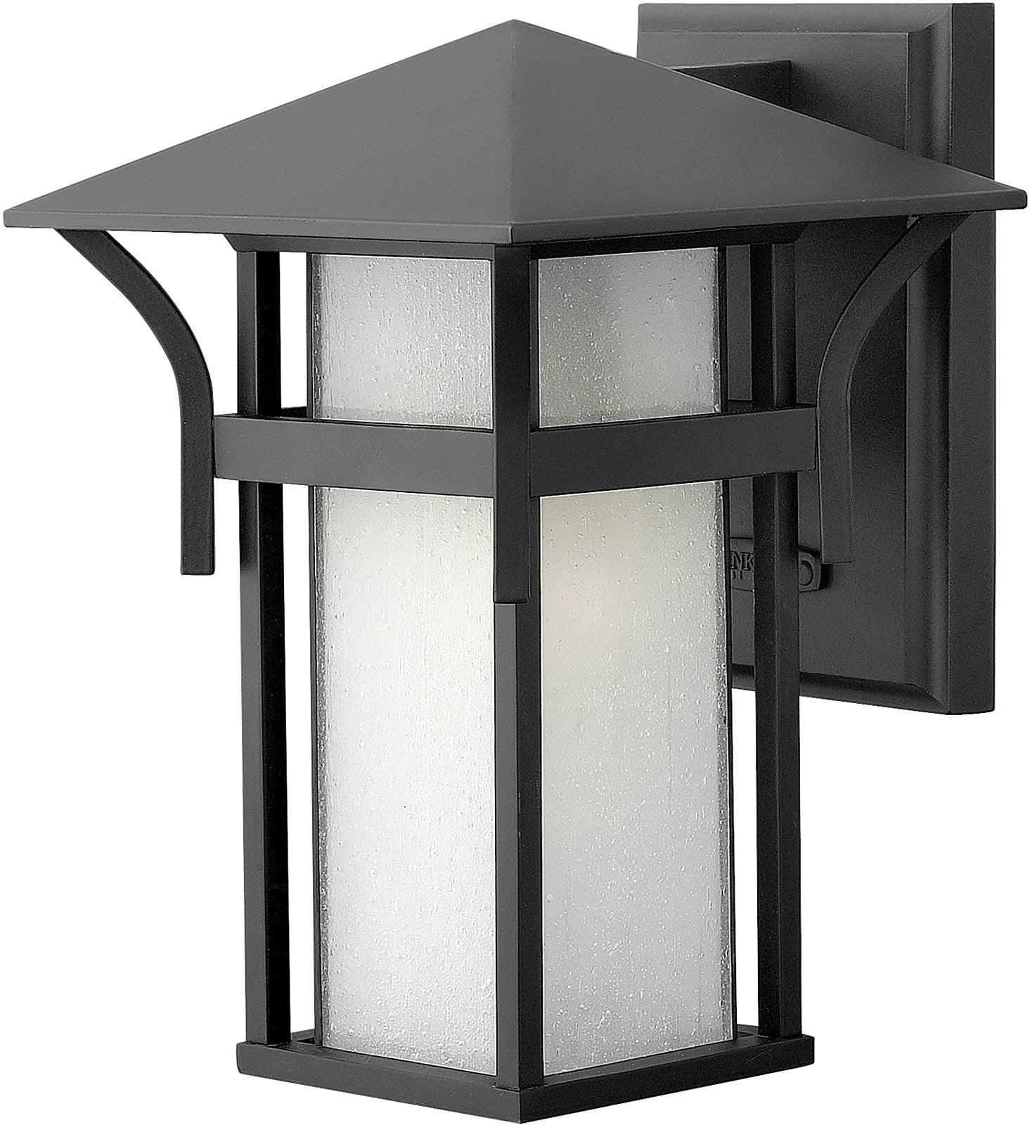 11H Harbor Outdoor Wall Lantern in Satin Black - Weatherproof Exterior Light Fixture for Porch, Patio, and Garden Lighting