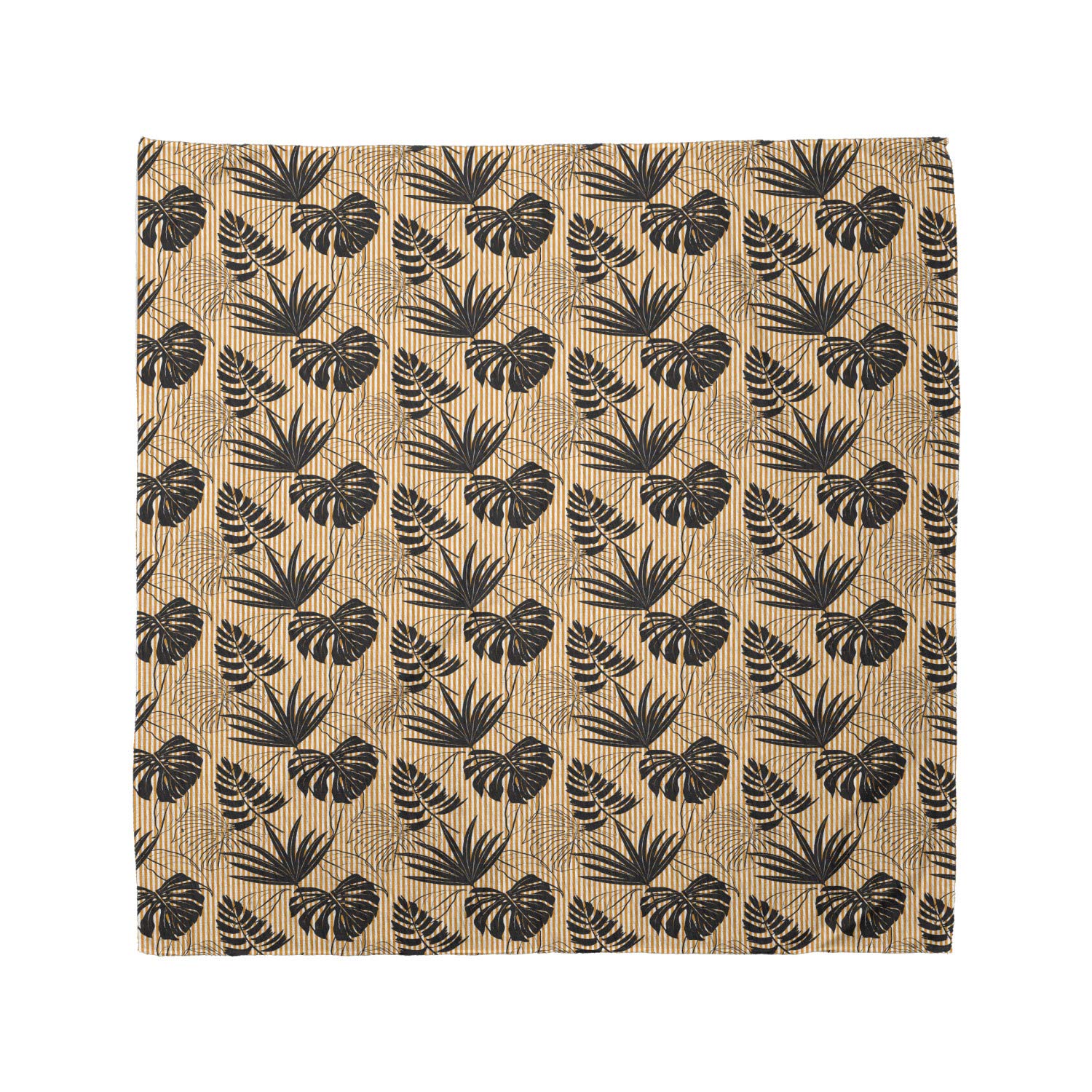 Ambesonne Monstera Leaf Bandana - Unisex Head & Neck Scarf with Striped Plant Design - Perfect for Outdoor Hiking, Music Festivals & Fashion Accessories