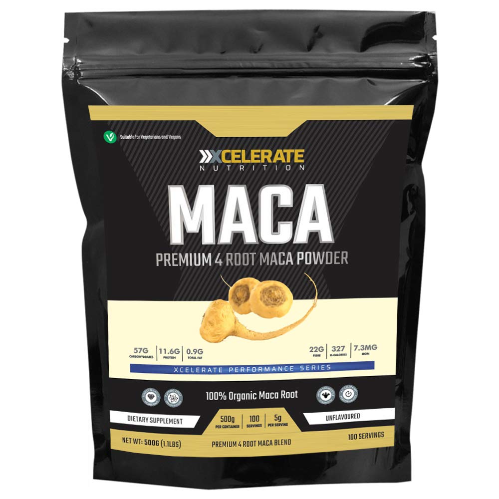 Organic Raw Maca Root Powder 500g - Vegan, Pure Peruvian Superfood - Zero Additives, Gluten-Free Energy Booster - Perfect for Smoothies, Baking & Natural Wellness Routines