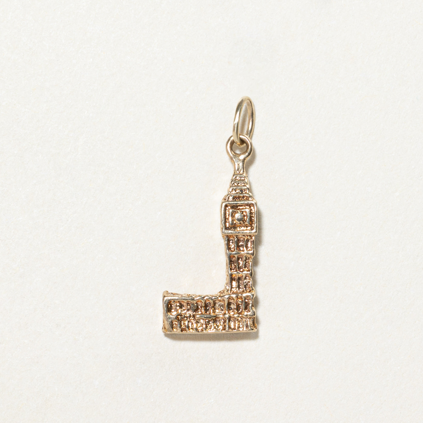 9K Yellow Gold Big Ben Charm Pendant - London Souvenir Jewelry for Necklace - Perfect Gift for Travel Lovers & UK Enthusiasts