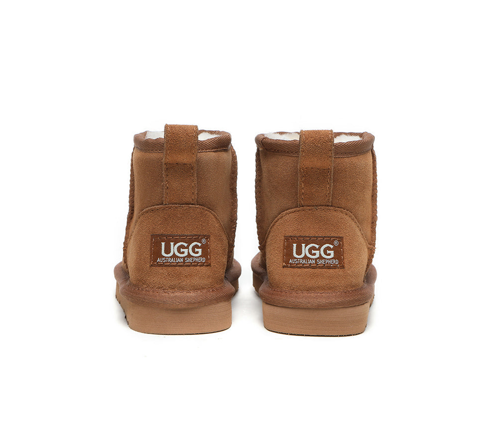 Australian Shepherd® Kids UGG Boots - Genuine Sheepskin Wool Mini Noel for Winter Warmth & Comfort - Perfect for Indoor & Outdoor Play, School, and Cold Weather Adventures
