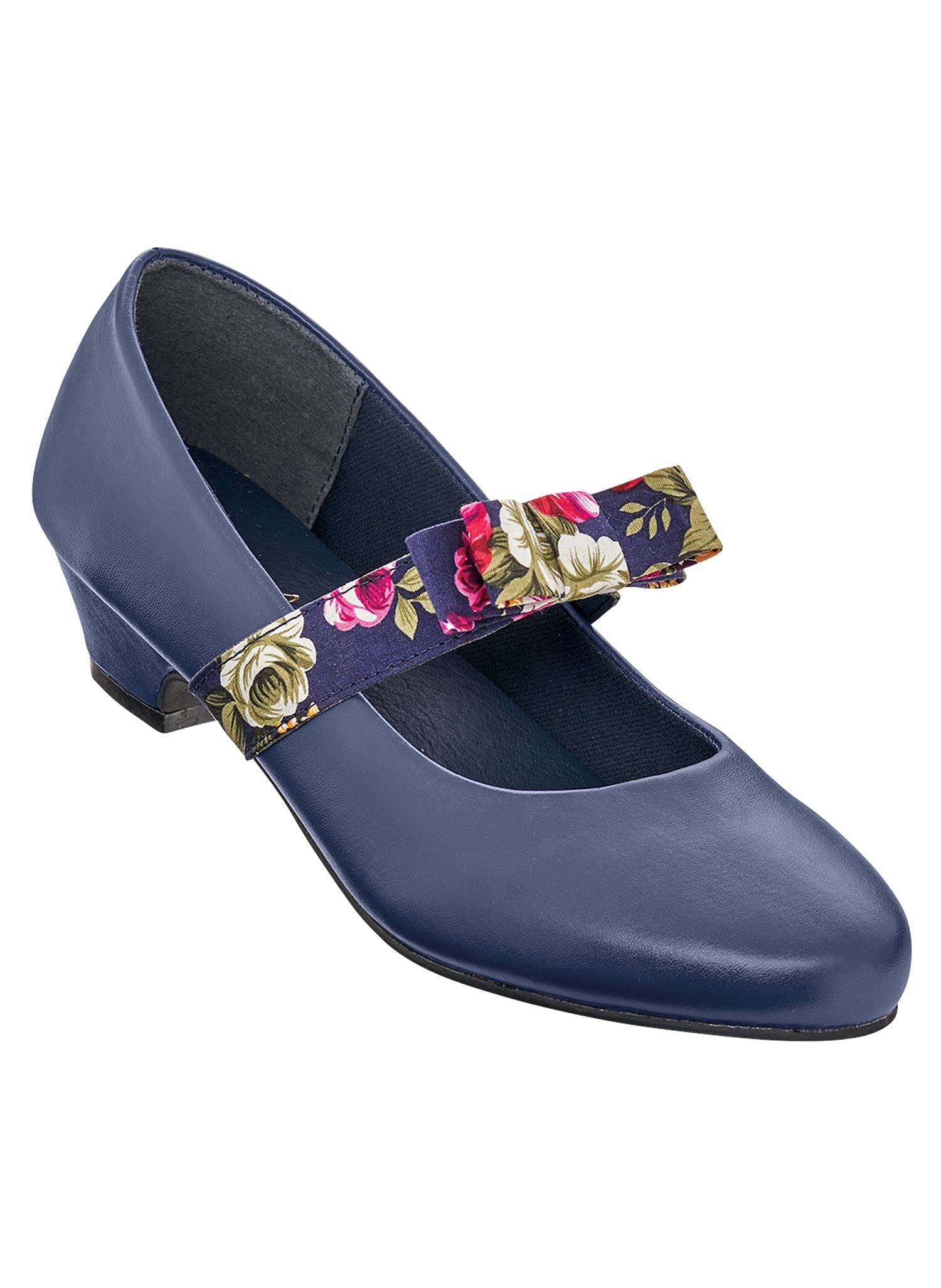 AmeriMark Women's Comfortable Anita Mary Jane Pumps - Classic Low Heel Dress Shoes for Work, Office & Formal Occasions