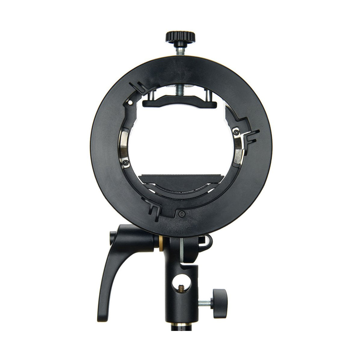 Godox S2 Speedlight Bracket with Bowens Mount - Universal Flash Holder for DSLR Cameras - Perfect for Studio Photography, Portrait Shoots & On-Location Lighting