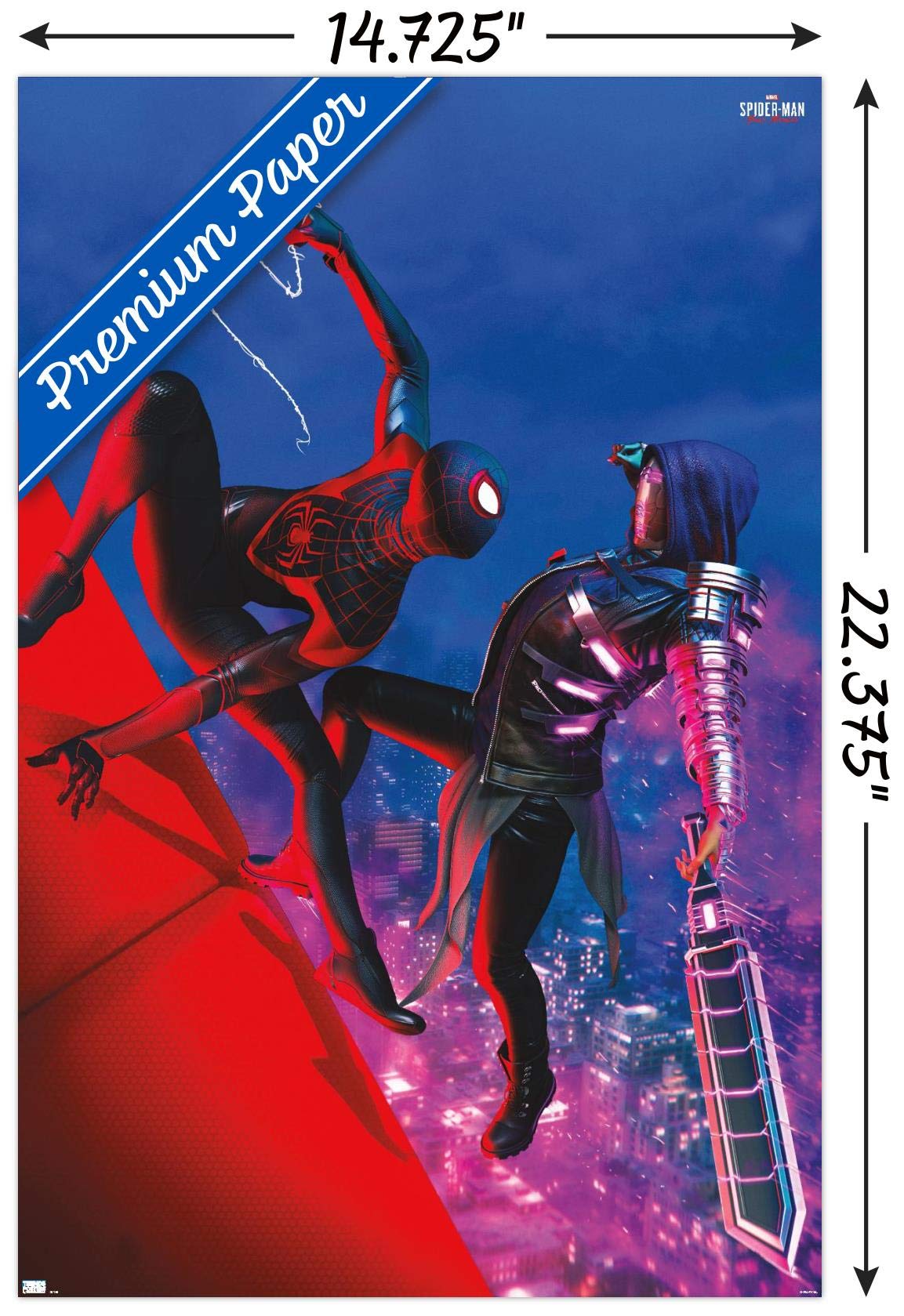 Marvel's Spider-Man: Miles Morales Fight Scene Wall Poster - 22.4